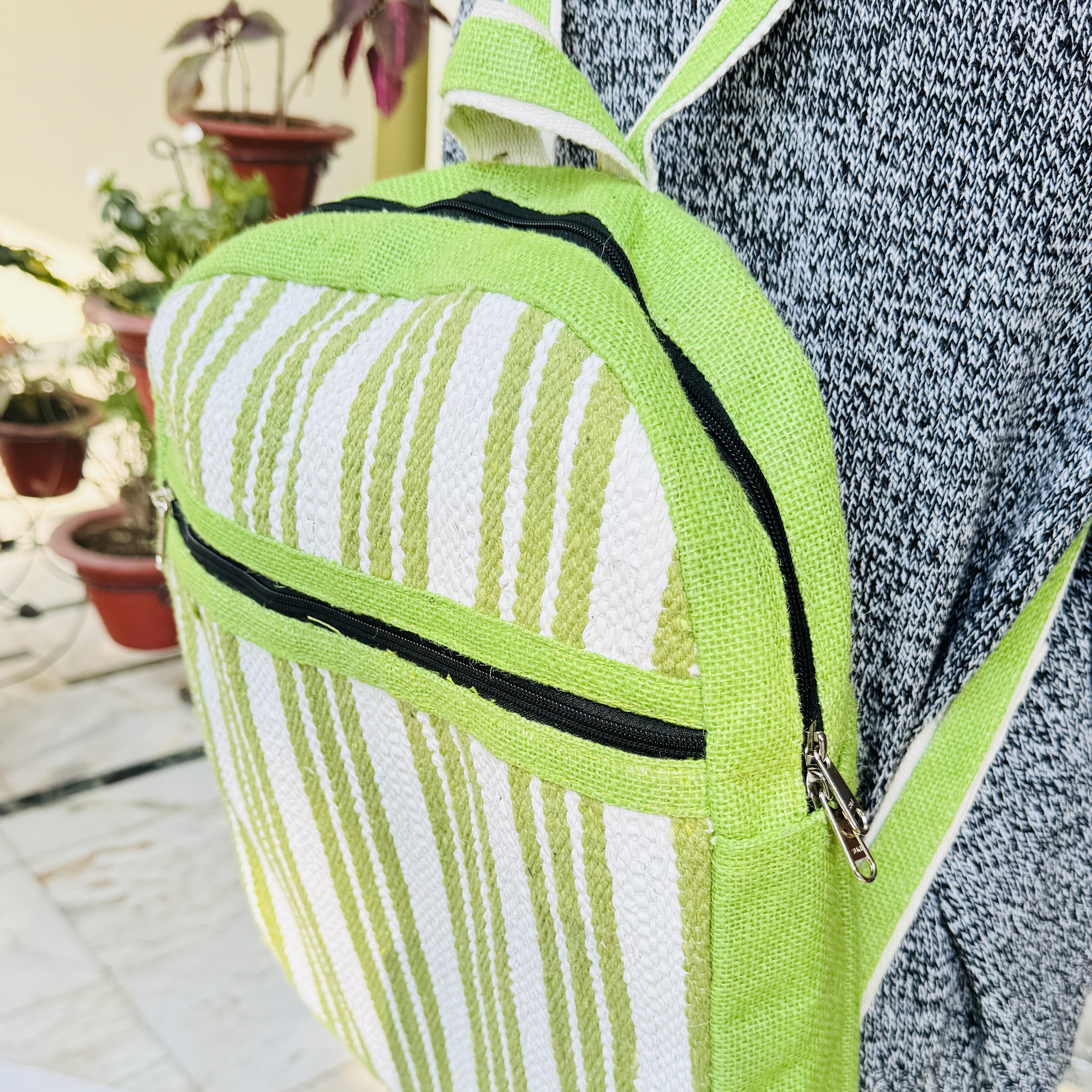 School Bag Light Green