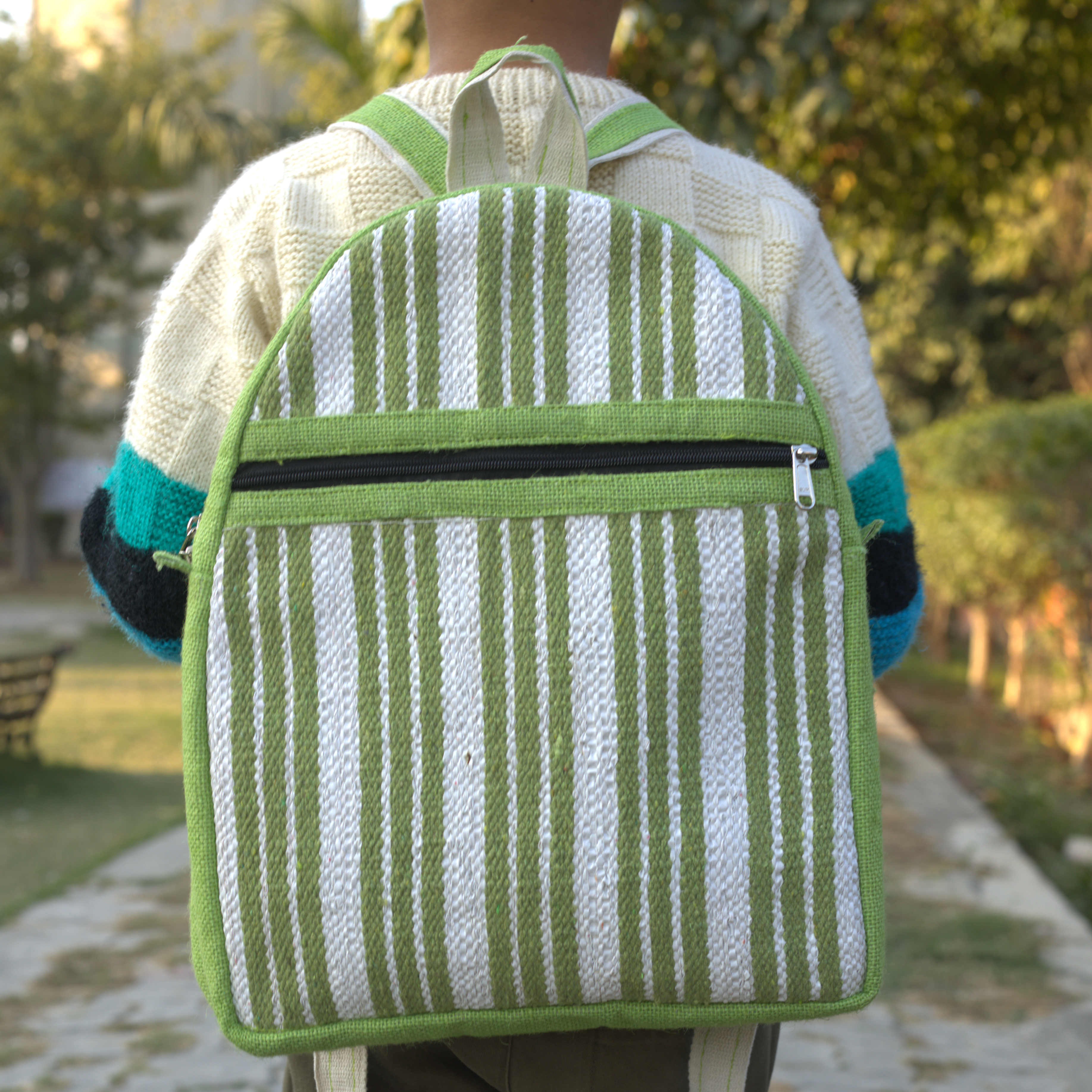School Bag Light Green